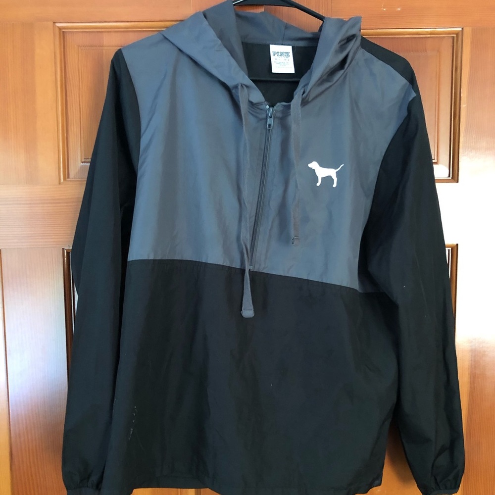 Women's windbreaker PINK size XS/S Black